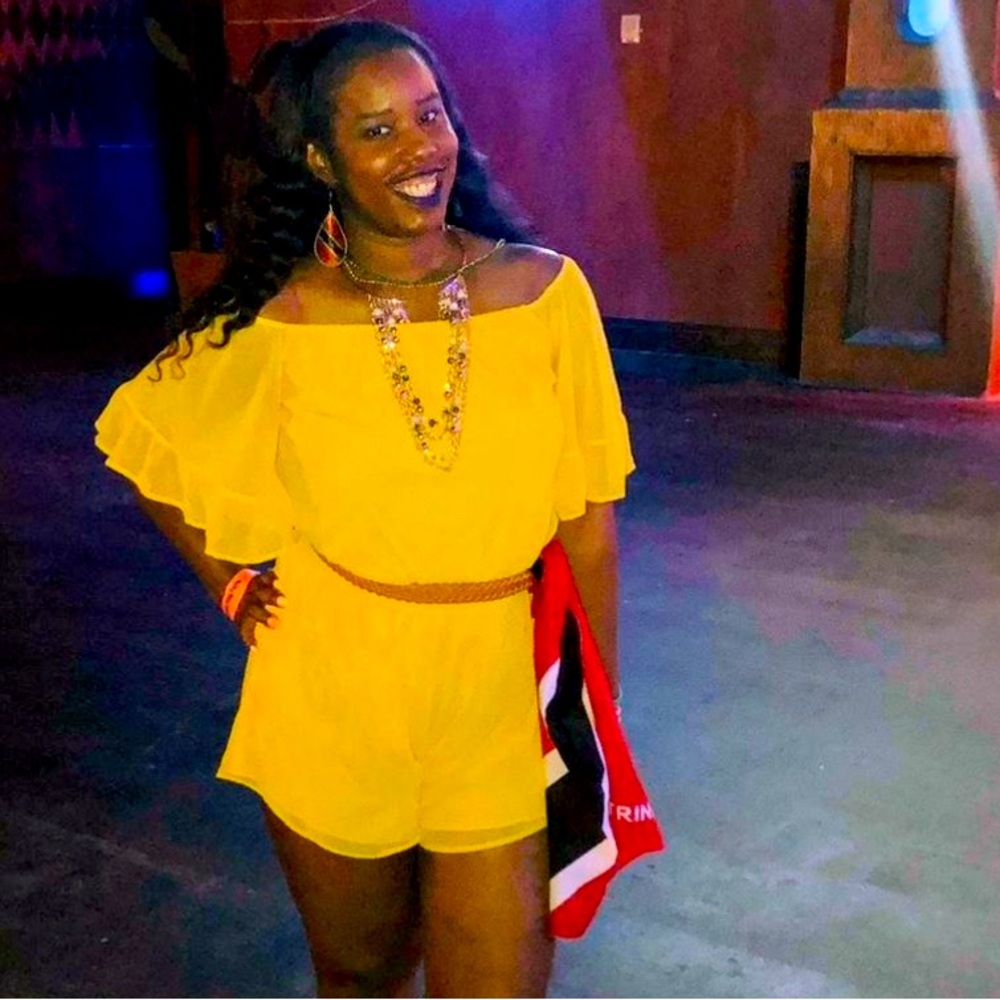 Chic Yellow Ruffle Romper - Picture 5 of 5